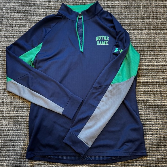 Under Armour Notre Dame ColdGear Pullover - Picture 1 of 4